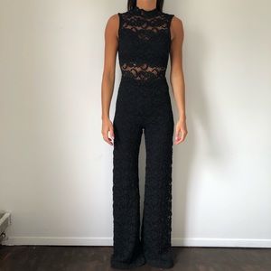 Black lace jumpsuit